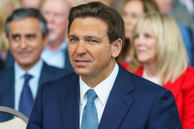 AP Photo/Damian Dovarganes Florida Gov. Ron DeSantis, a 2024 presidential candidate and leader of Florida's escalating culture wars