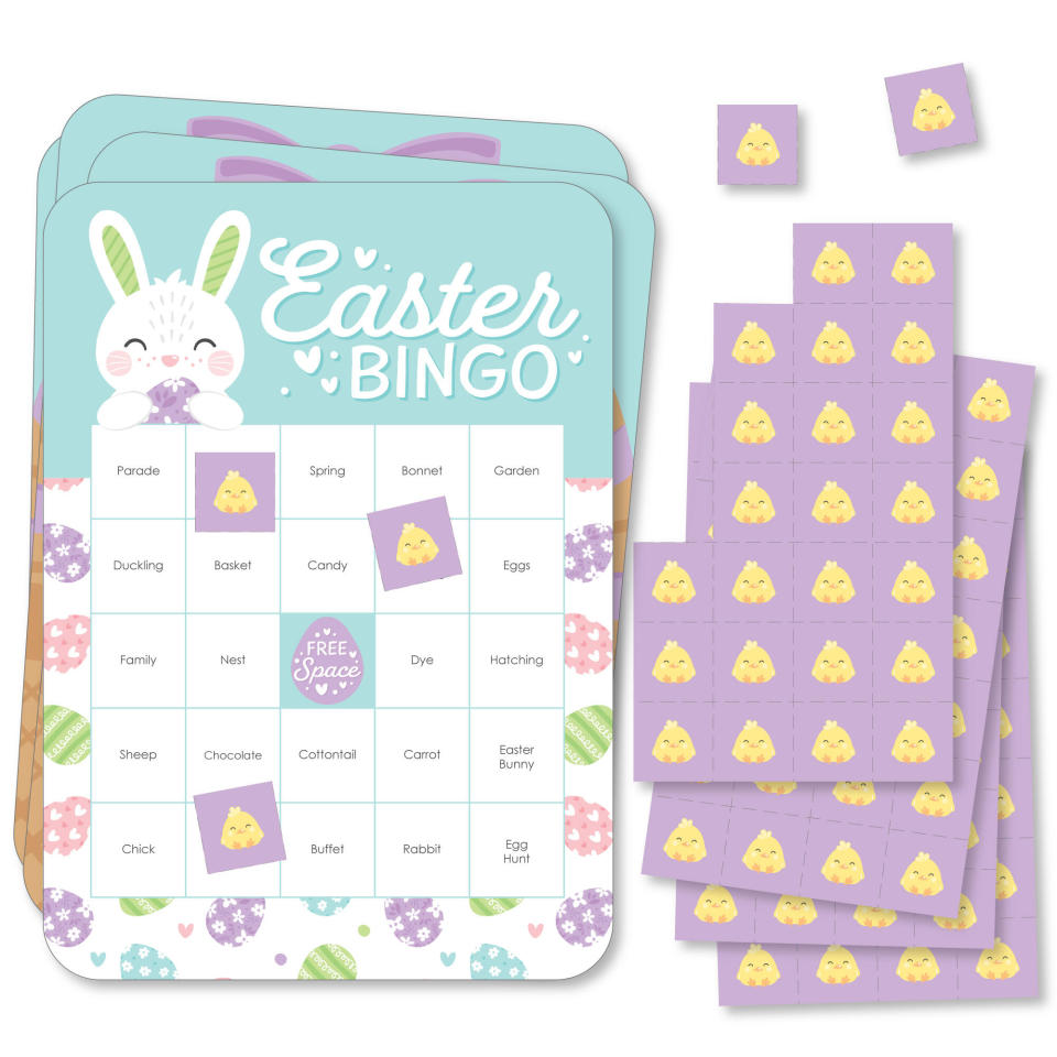 <p><a href="https://go.redirectingat.com?id=74968X1596630&url=https%3A%2F%2Fwww.walmart.com%2Fip%2FBig-Dot-of-Happiness-Spring-Easter-Bunny-Bingo-Cards-and-Markers-Happy-Easter-Party-Bingo-Game-Set-of-18%2F646224799&sref=https%3A%2F%2Fwww.thepioneerwoman.com%2Fholidays-celebrations%2Fg38889189%2Fbest-easter-basket-stuffers%2F" rel="nofollow noopener" target="_blank" data-ylk="slk:Shop Now;elm:context_link;itc:0;sec:content-canvas" class="link ">Shop Now</a></p><p>Easter Bingo </p><p>walmart.com</p><p>$15.99</p><span class="copyright">Walmart</span>