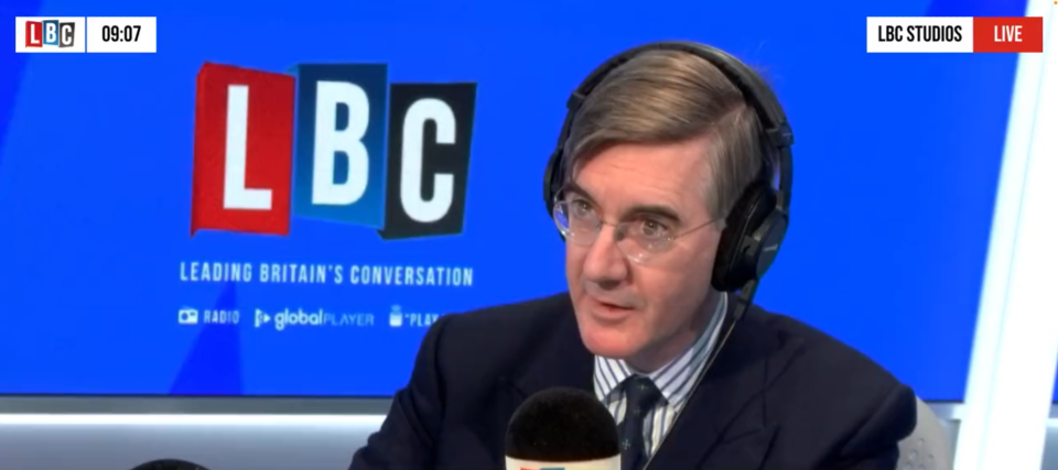 Jacob Rees-Mogg spoke to callers on LBC. (LBC)