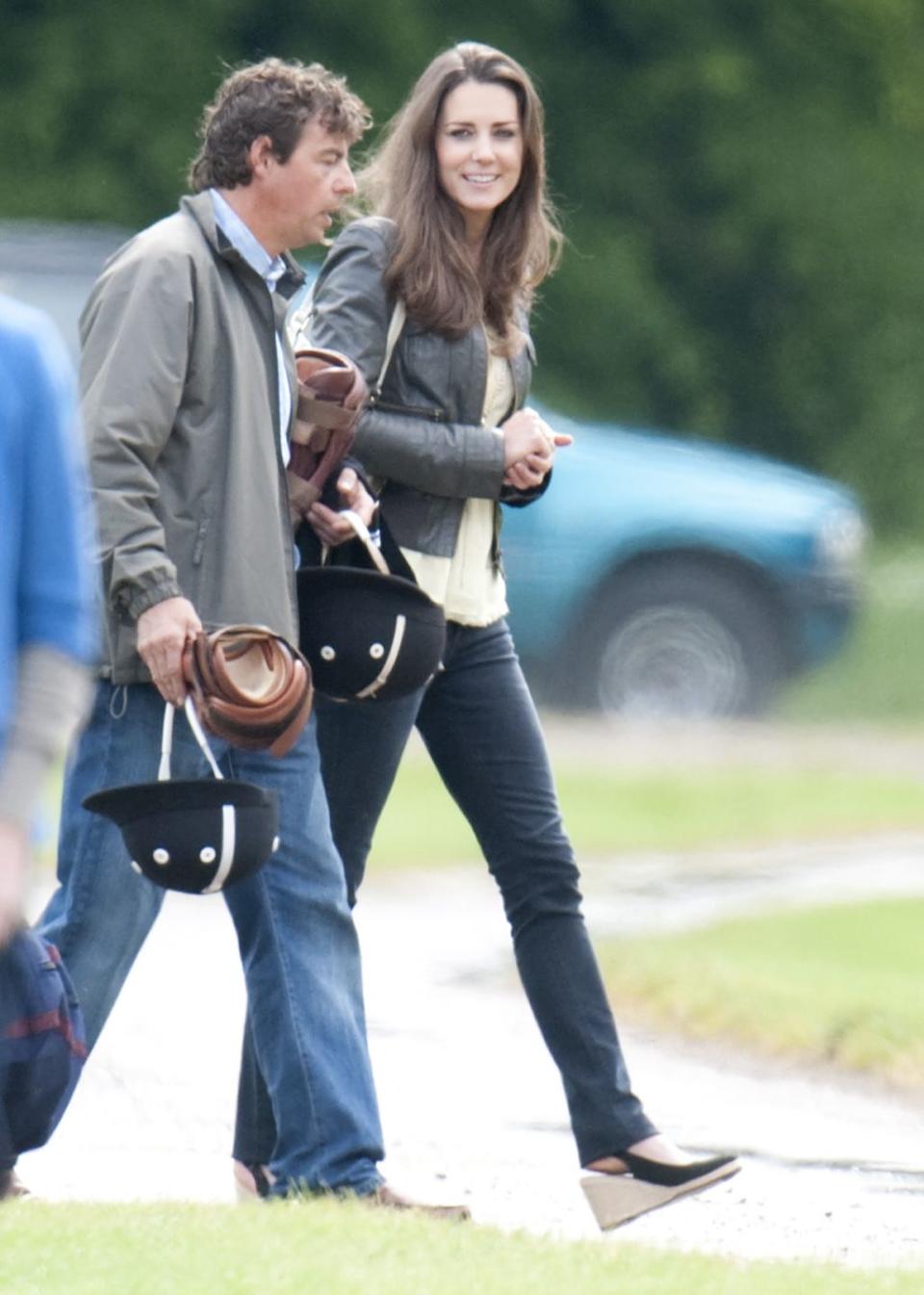 <p> Attending a charity polo match that Prince William and Prince Harry took part in at Cirencester Park Polo Club. </p>