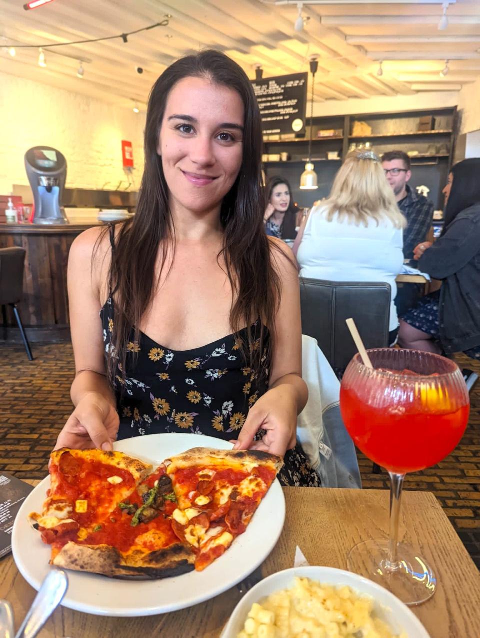 Anneta at Gordon Ramsay Street Pizza