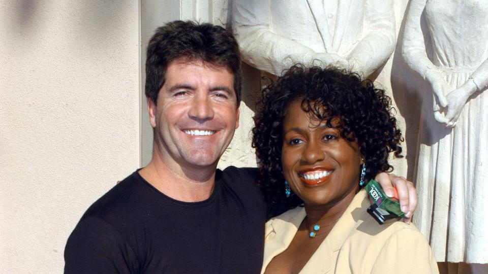 Vocal Coach Debra Byrd and Simon Cowell in 2003