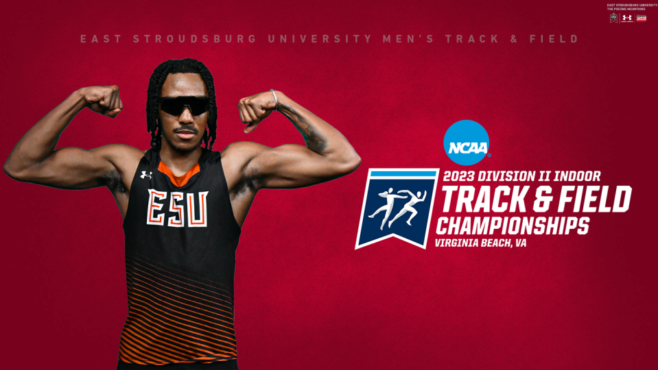 Freshman jumper Donavan Anderson will represent the East Stroudsburg University men's track and field team on Friday and Saturday at the 2023 NCAA Division II Indoor Track & Field Championships in Virginia Beach, Virginia.