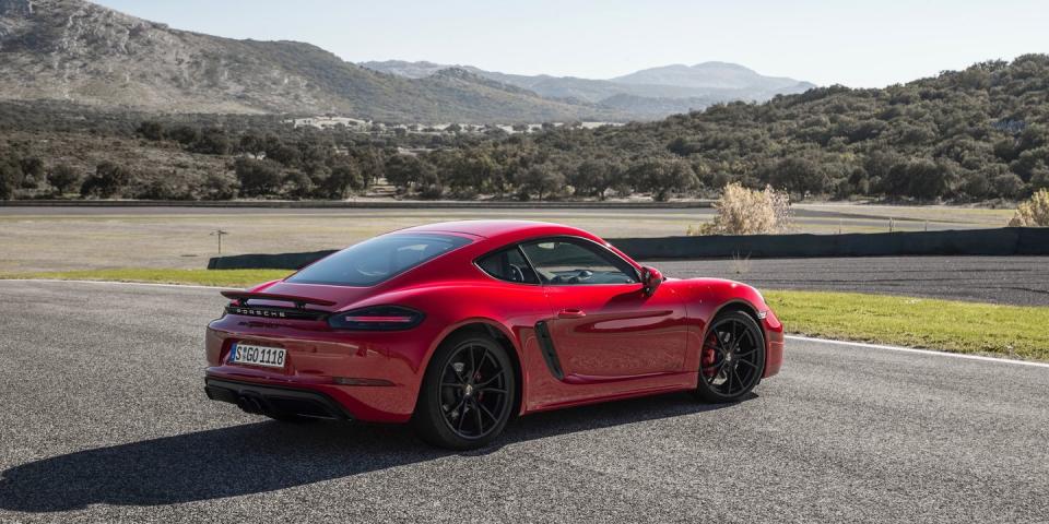 <p>If you like the idea of the Elise, but want something more livable, consider <a href="https://www.roadandtrack.com/car-culture/a19694790/2018-porsche-718-cayman-gts-first-drive/" rel="nofollow noopener" target="_blank" data-ylk="slk:the Porsche Cayman;elm:context_link;itc:0;sec:content-canvas" class="link ">the Porsche Cayman</a>. It's as agile as the Elise, but has a real interior and more power. <a href="https://www.ebay.com/itm/2007-Porsche-Cayman/352775102261?hash=item522308df35:g:QBsAAOSwZl5dbLKf" rel="nofollow noopener" target="_blank" data-ylk="slk:This 2007 base model;elm:context_link;itc:0;sec:content-canvas" class="link ">This 2007 base model</a> can be yours for just under $18,000. </p>