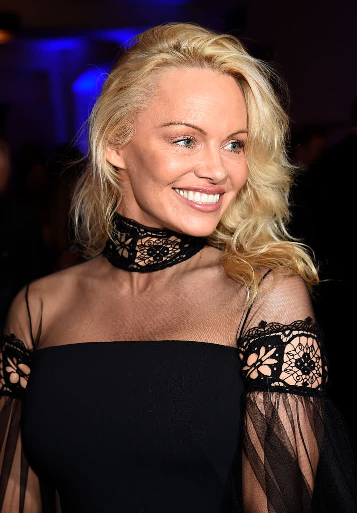 Pamela Anderson is one of Vivienne Westwood&#39;s favorite muses. (Photo: Getty) 