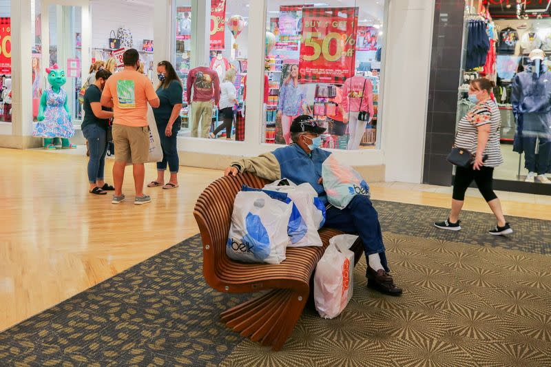 FILE PHOTO: People shop on Black Friday in Myrtle Beach, South Carolina