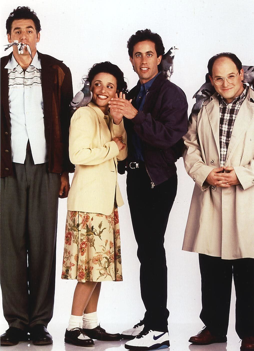 The cast of NBC's popularr comedy series "Seinfeld"