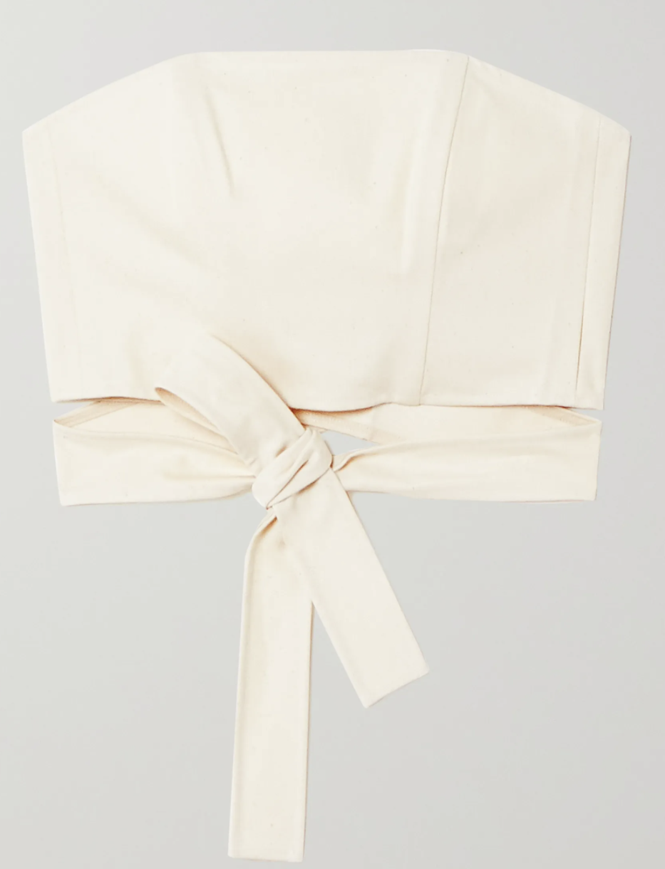 Artclub Hera cotton wrap top. (PHOTO: Net-A-Porter)