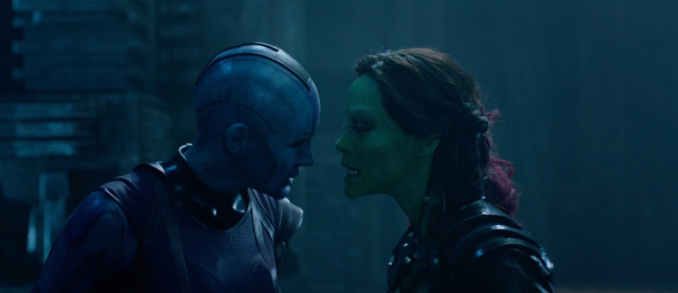 Nebula and Gamora, Guardians of the Galaxy Karen Gillan Zoe Saldana