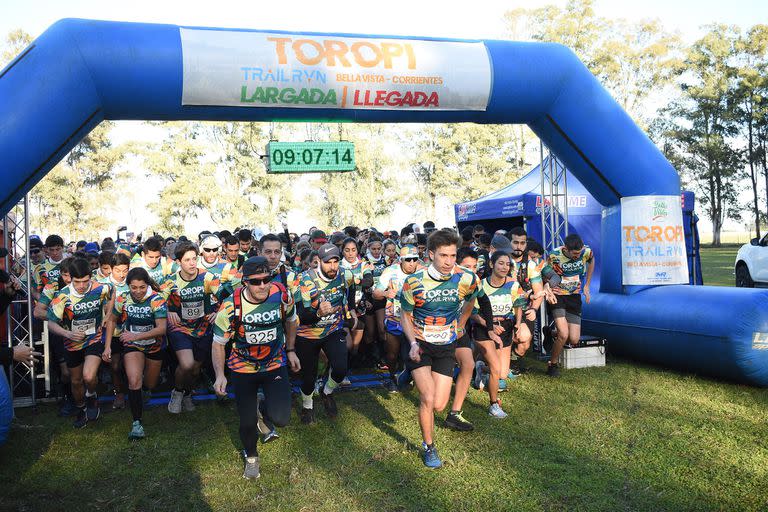 La largada del Toropí Trail, un momento único