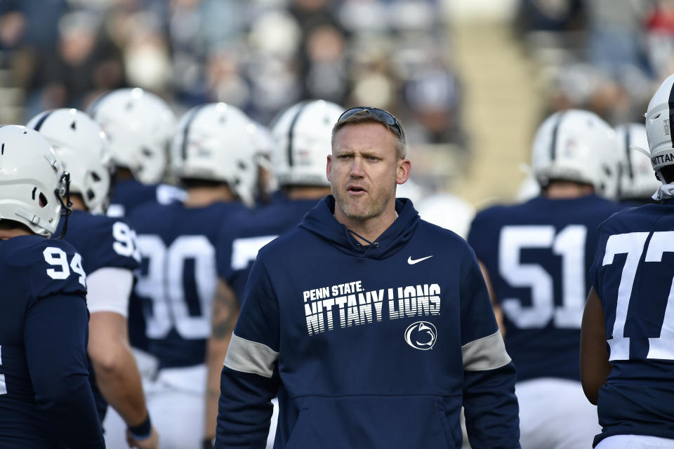 Penn State offensive coordinator Ricky Rahne is heading to Old Dominion, according to sources. (Randy Litzinger/Getty Images)