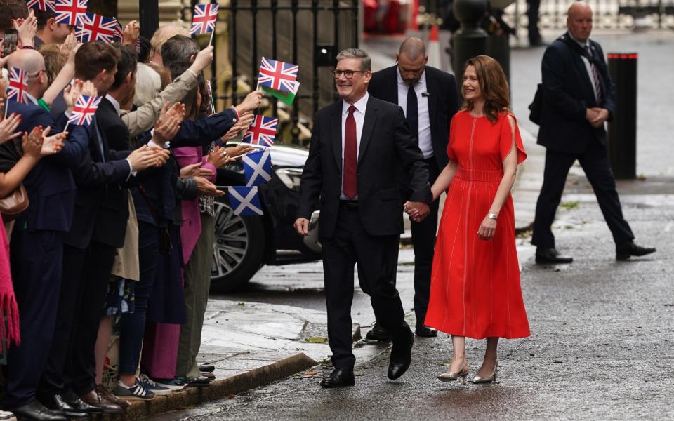 Keir Starmer and his wife Victoria