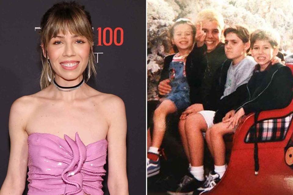 <p>Taylor Hill/WireImage ; Jennette McCurdy Facebook</p>  Jennette McCurdy attends the 2022 Time 100 Next at Second on October 25, 2022 in New York City. ; Jennette McCurdy and her brothers as kids.