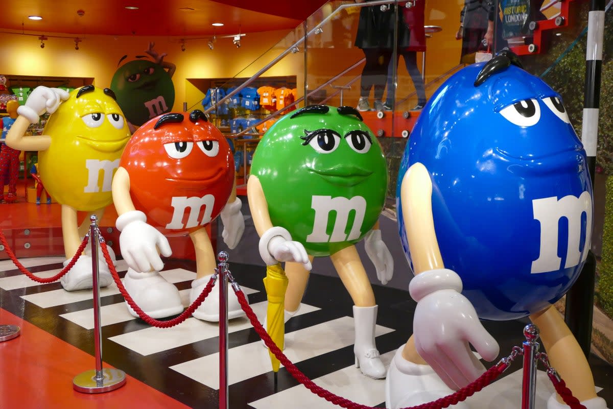 M&Ms on the march at the central London store  (Shutterstock)