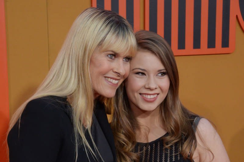 Terri Irwin (L) and her daughter actress/conservationist Bindi Irwin attend the premiere of "The Nice Guys" at the TCL Chinese Theatre in the Hollywood section of Los Angeles in 2016. File Photo by Jim Ruymen/UPI