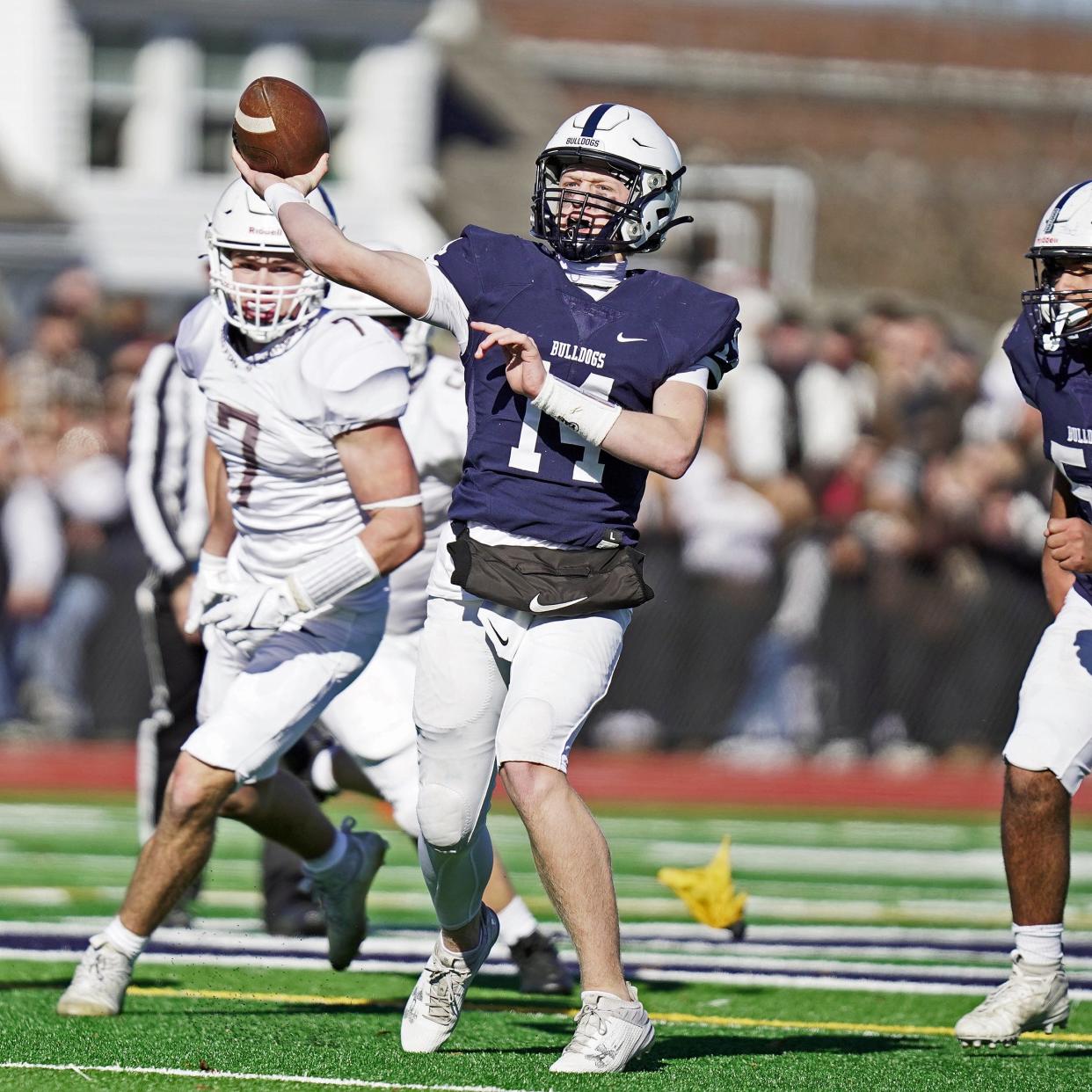 Westerly quarterback Landon Husereau is only a freshman but could become one of Rhode Island's top recruits at his position.