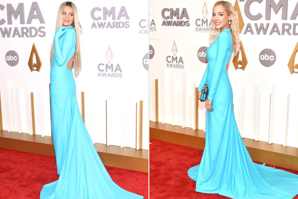 Kelsea Ballerini attends The 56th Annual CMA Awards at Bridgestone Arena on November 09, 2022 in Nashville, Tennessee. (Photo by Jason Kempin/Getty Images); The 56th Annual CMA Awards, Country Musics Biggest Night, hosted by Luke Bryan and Peyton Manning, airs LIVE from Nashville WEDNESDAY, NOV. 9 (8:00-11:00 p.m. EST), on ABC. (ABC via Getty Images) MACKENZIE PORTER