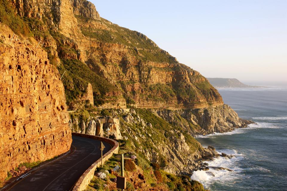 <p>Chapman’s Peak Drive, situated in Cape Town, South Africa, is one of the most spectacular drives in Africa. Convict labor was used during the seven-year construction process, which was completed in 1922.</p>