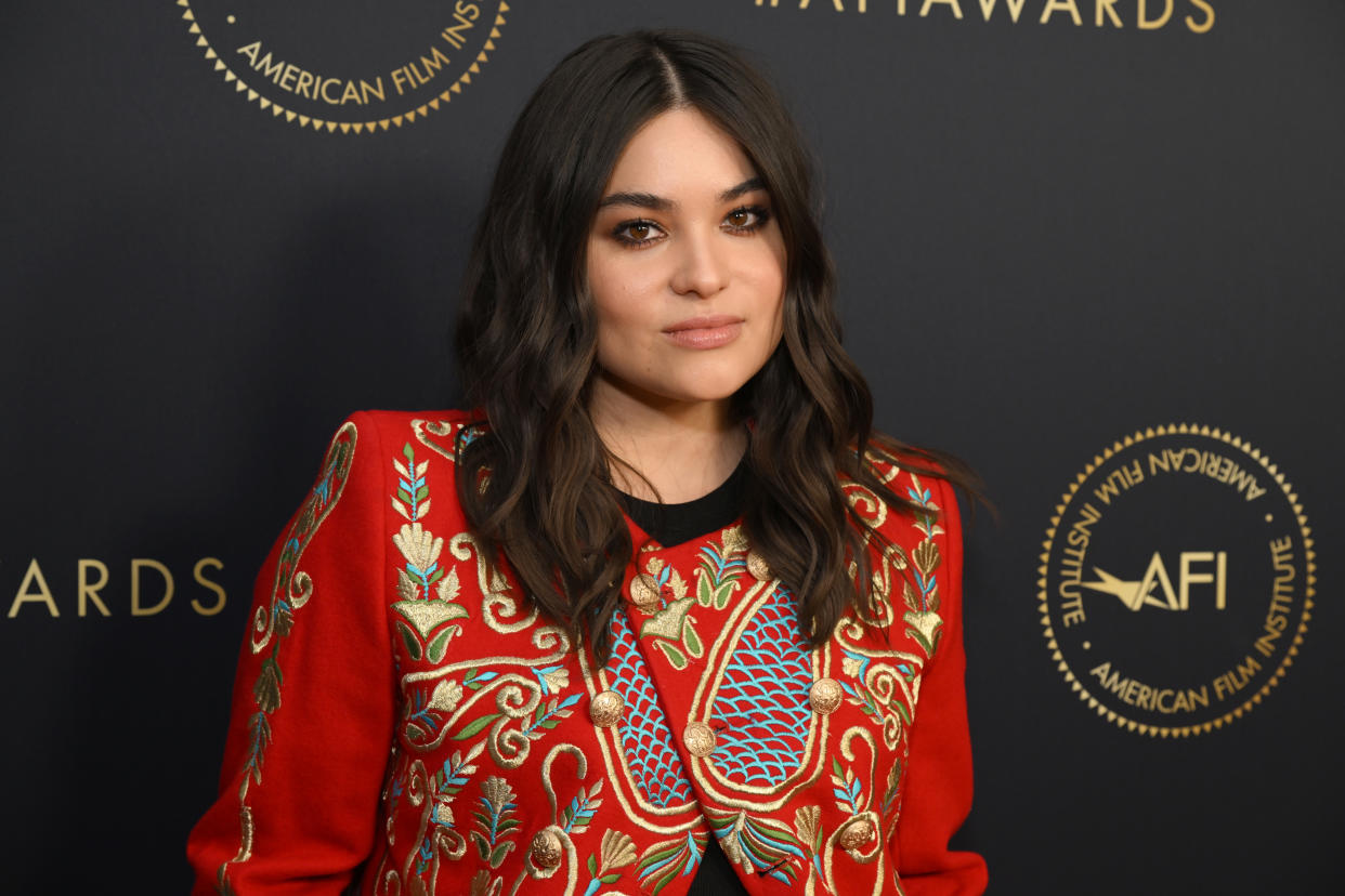 BEVERLY HILLS, CALIFORNIA - MARCH 11: Devery Jacobs attends the AFI Awards Luncheon at Beverly Wilshire, A Four Seasons Hotel on March 11, 2022 in Beverly Hills, California. (Photo by Michael Kovac/Getty Images for AFI)