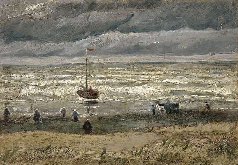 梵谷名畫《席凡寧根的海景》（Wikipedia/Public Domain）