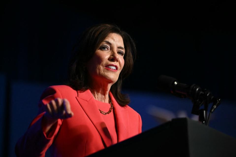 Gov. Kathy Hochul said her team was still mulling over what to do after New York’s highest court watered down a key precedent for prosecuting MeToo cases. AFP via Getty Images