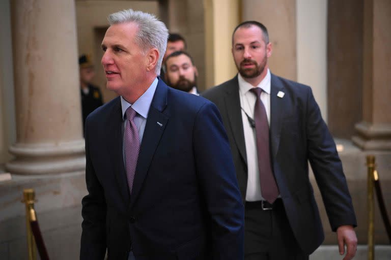 Kevin McCarthy, el líder del Partido Republicano en el Congreso. (Mandel NGAN / AFP)