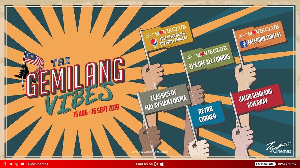 The Gemilang Vibes campaign includes an array of activities such as a Special Retro Corner. — Pix courtesy of TGV Cinemas