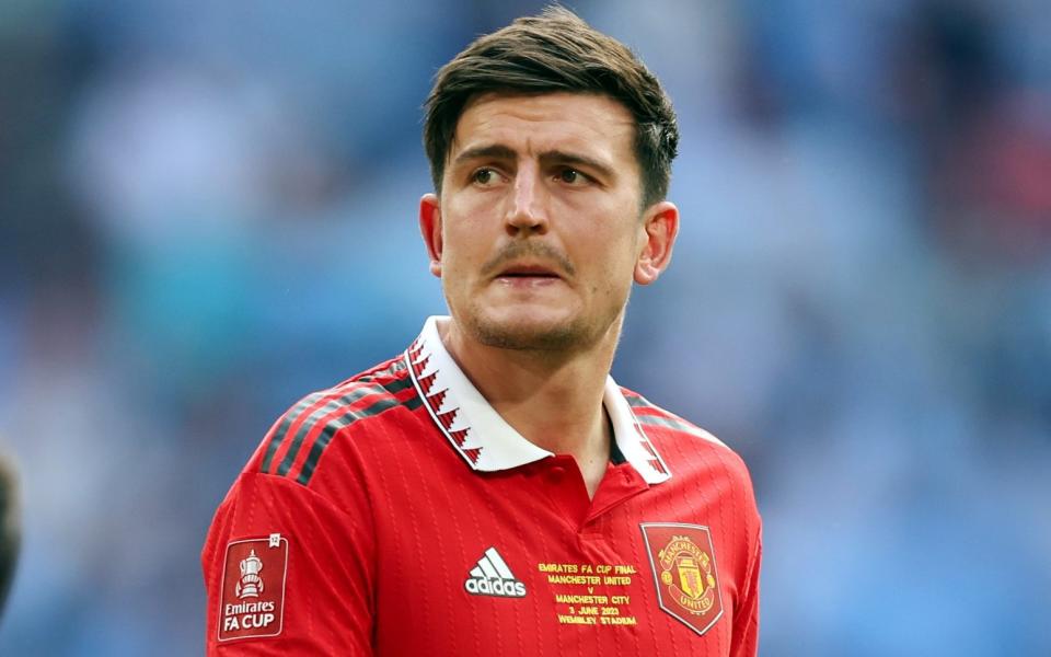 Harry Maguire during the FA Cup final in 2023
