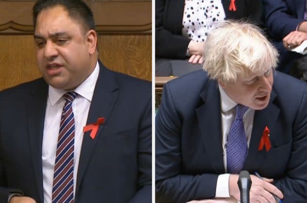 Imran Hussain and Boris Johnson (Photo: HuffPost UK)