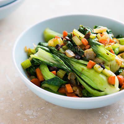 Bok Choy with Black Bean Sauce