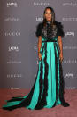 <p><strong>4 November</strong> Kerry Washington in a floor-length Gucci gown at the 2017 LACMA Art + Film Gala.</p>