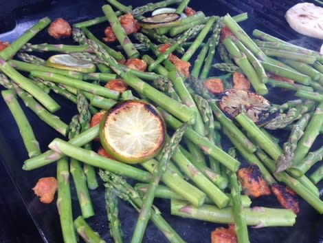 Asparagus on the grill 