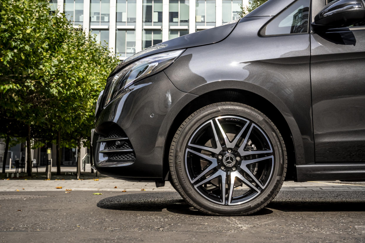 Sporty alloys give the V-Class plenty of presence