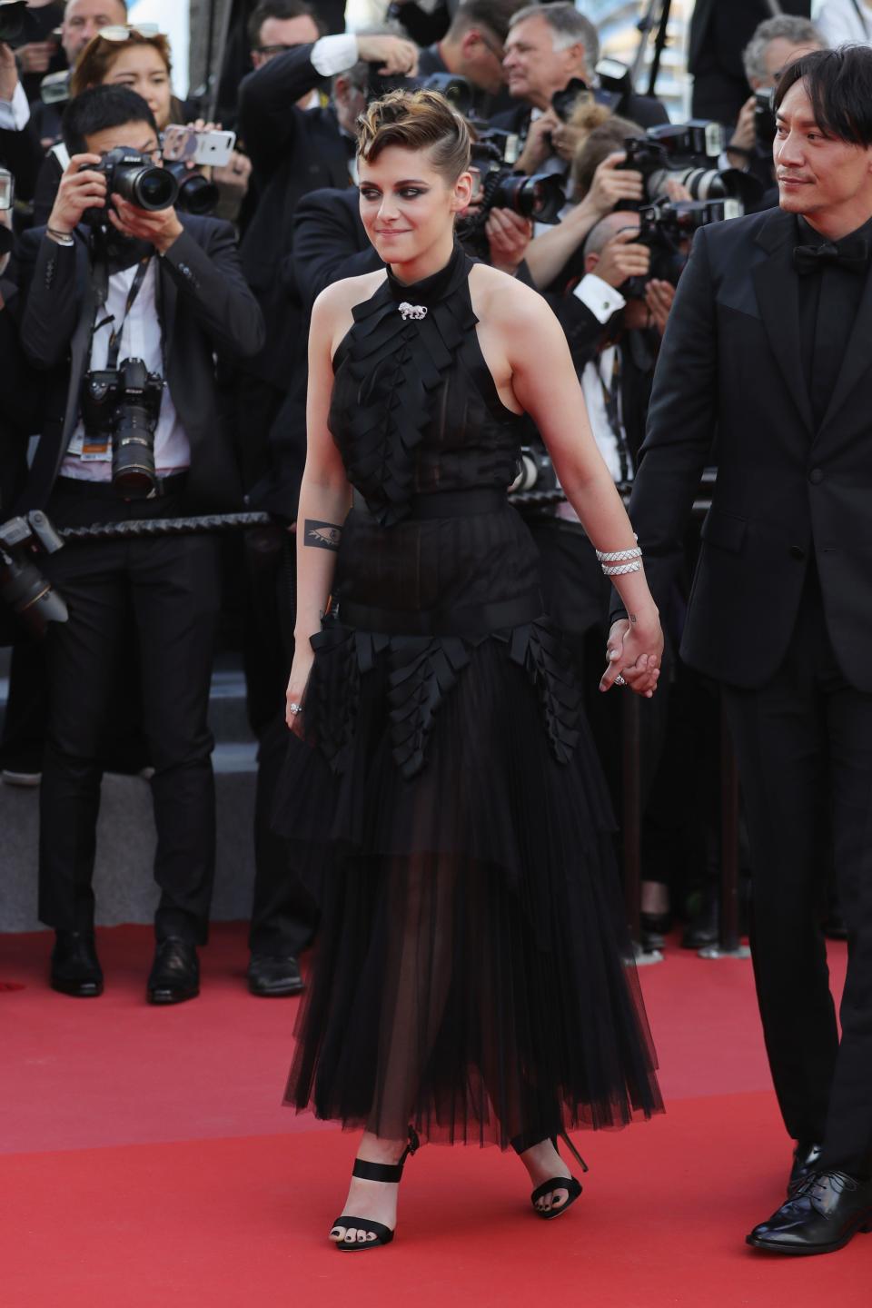 Jury member Kristen Stewart at the opening gala of the 2018 Cannes Film Festival.