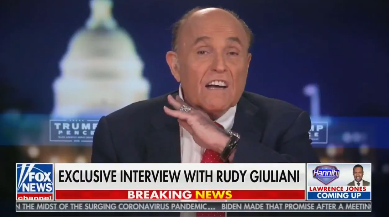 Rudy Giuliani suggests cutting heads of Democrats in Fox interview (Fox News)