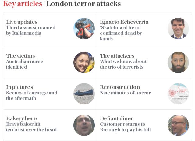 Key articles | London terror attacks