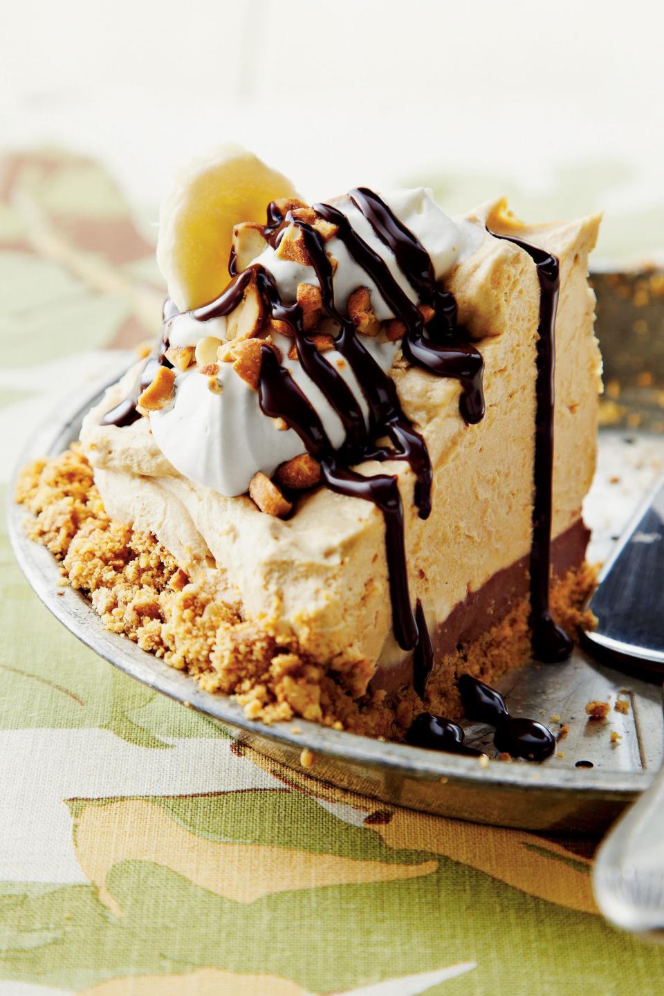 Peanut Butter-Banana Icebox Pie