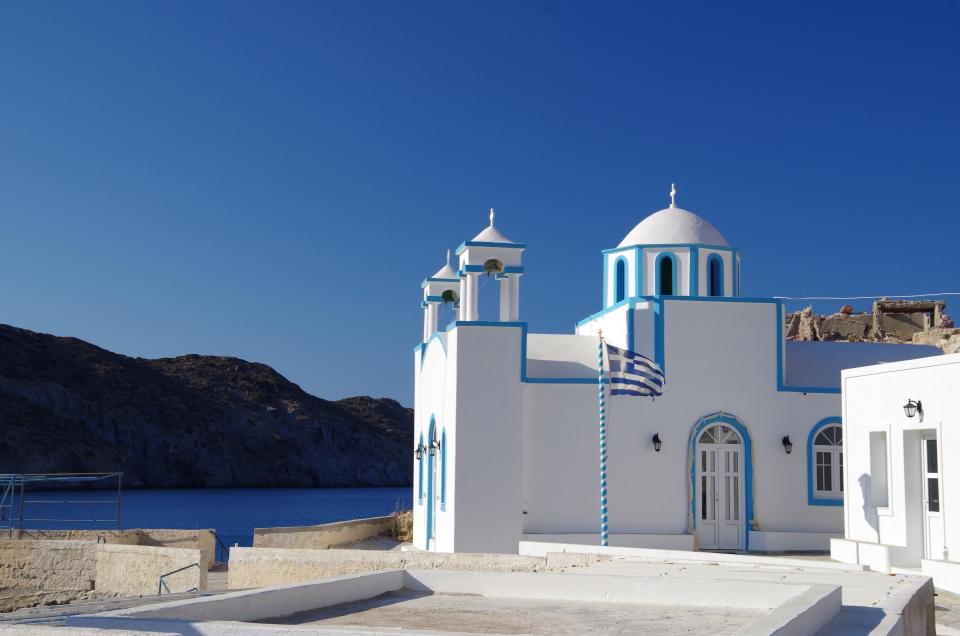 Unique Greek architecture on the island of MilosUNSPLASH