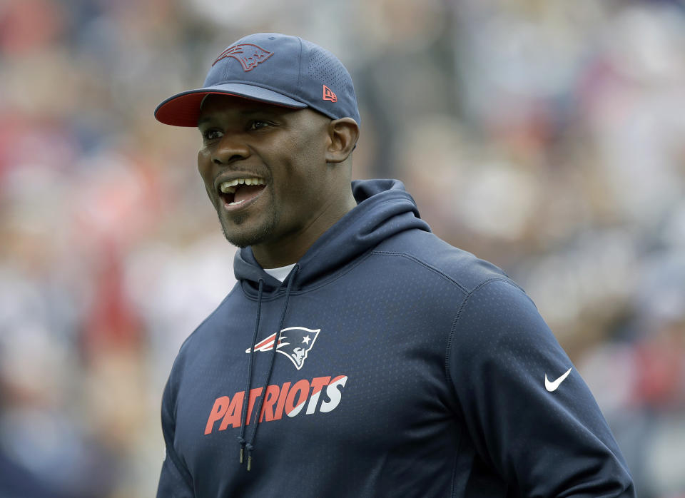 Brian Flores appears to be the top choice to be the Dolphins’ head coach in 2019. (AP)