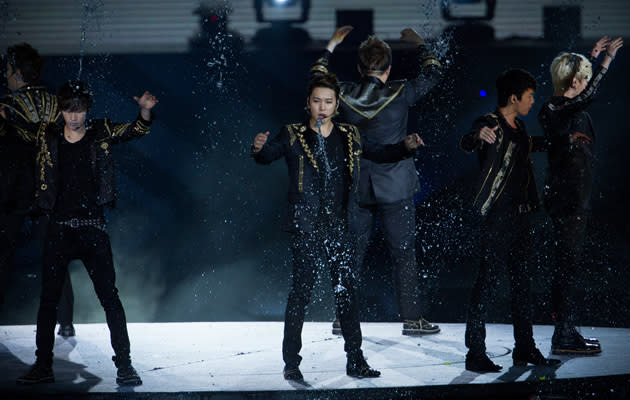 Super Junior went loud and me(n)tal for their performances (Yahoo! Photos)
