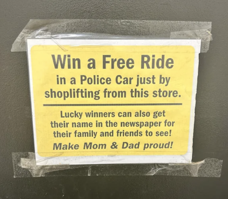 "Win a free ride"