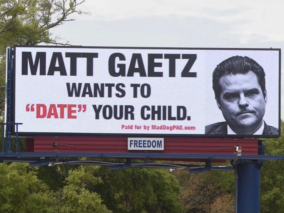 matt gaetz FL billboard