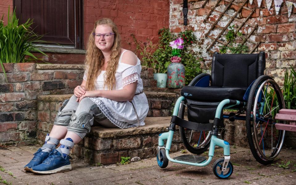 Ellie Bamber received a grant for a new wheelchair from Turn2us - Paul Cooper