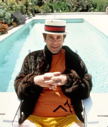 <p>Images Press/Getty</p> Elton John in 1981