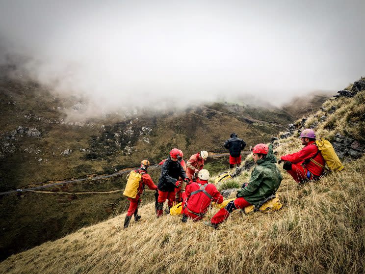 Deep: It took cavers 90 minutes to descend to the bottom of the pit (CEN)