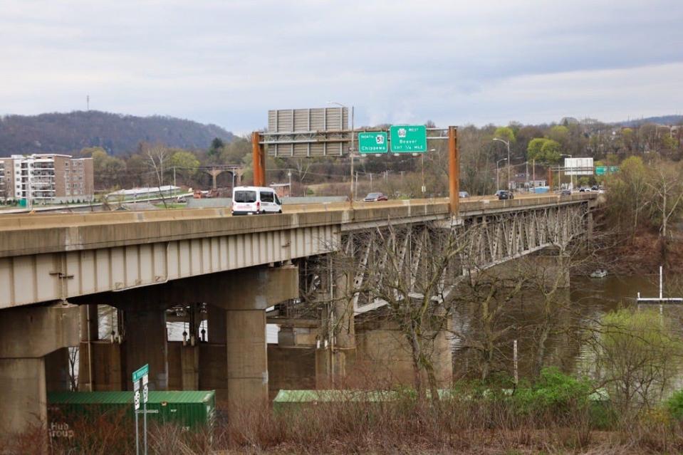 A view of the Rochester Beaver Bridge, which takes motorists on Route 68 between the two boroughs.