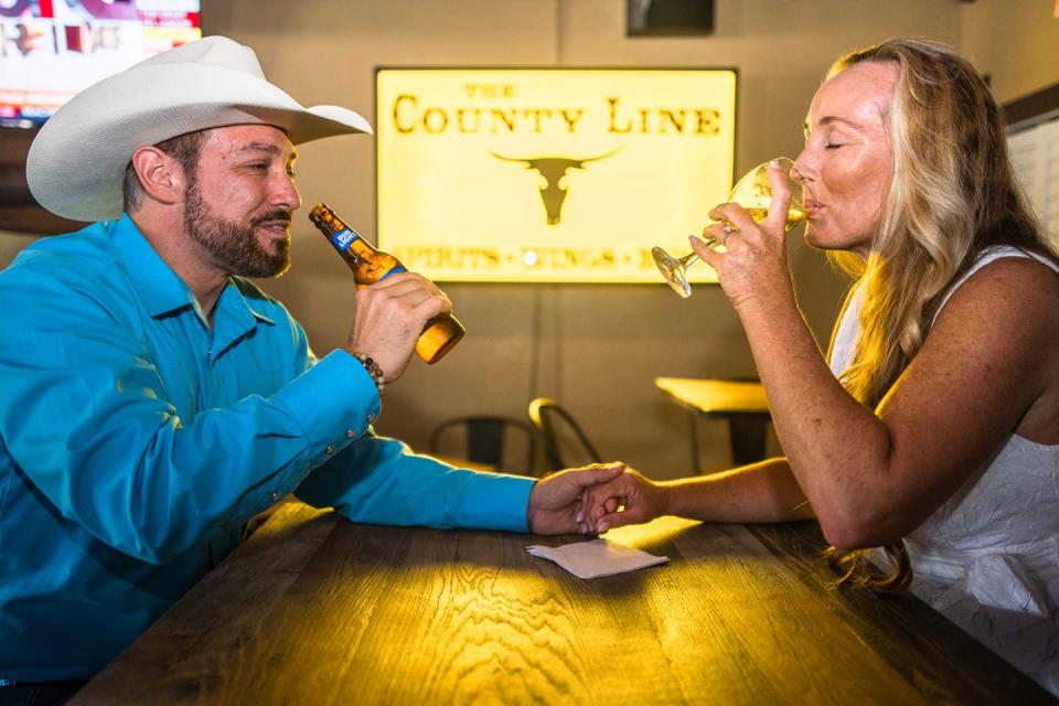 The County Line Saloon in downtown Melbourne will be open Wednesday night, and possibly Thursday.