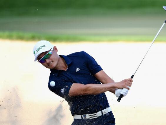 Li Haotong is in contention to defend his title (Getty)