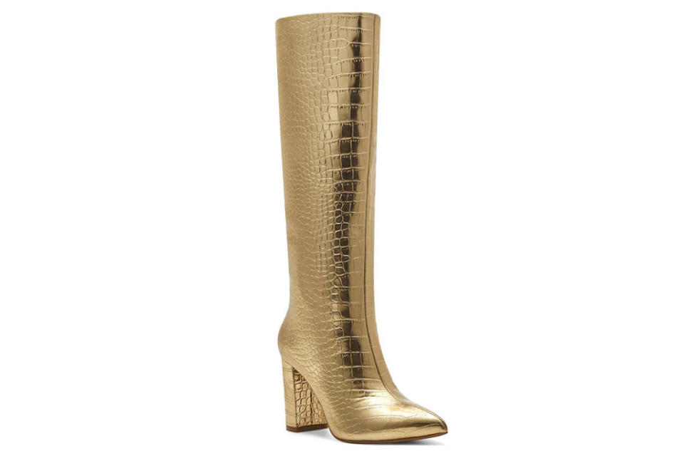 gold boots, boots, inc