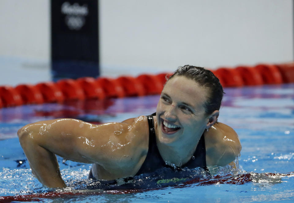 Hungary's Katinka Hosszu had not won an Olympic medal before her gold. (AP)